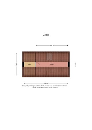 Floorplan - Laagzijde 33, 8316 AX Marknesse
